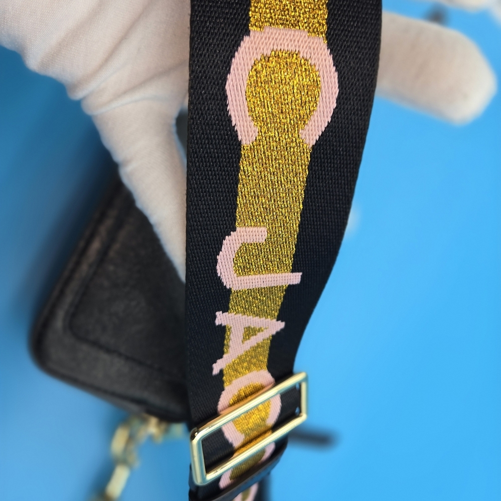 Marc Jacobs Black Bag with Gold and Pink Strap - Picture 12 of 14